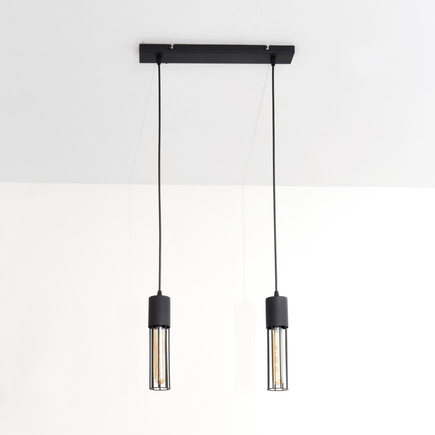 Lustr na lanku MELODY 2xE27/15W/230V černá