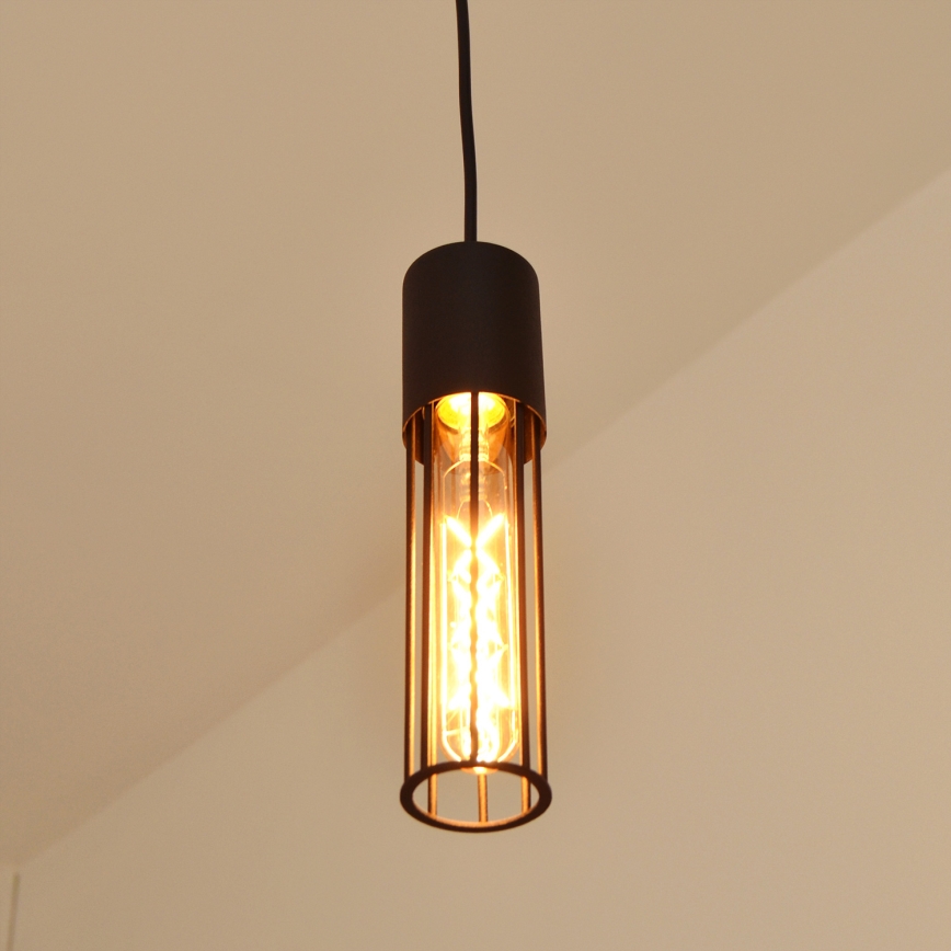 Lustr na lanku MELODY 2xE27/15W/230V černá