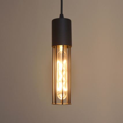 Lustr na lanku MELODY 2xE27/15W/230V černá