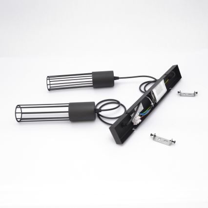Lustr na lanku MELODY 2xE27/15W/230V černá