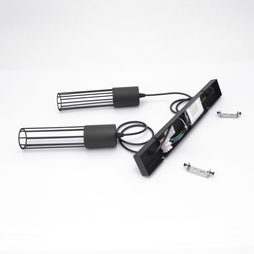Lustr na lanku MELODY 2xE27/15W/230V černá