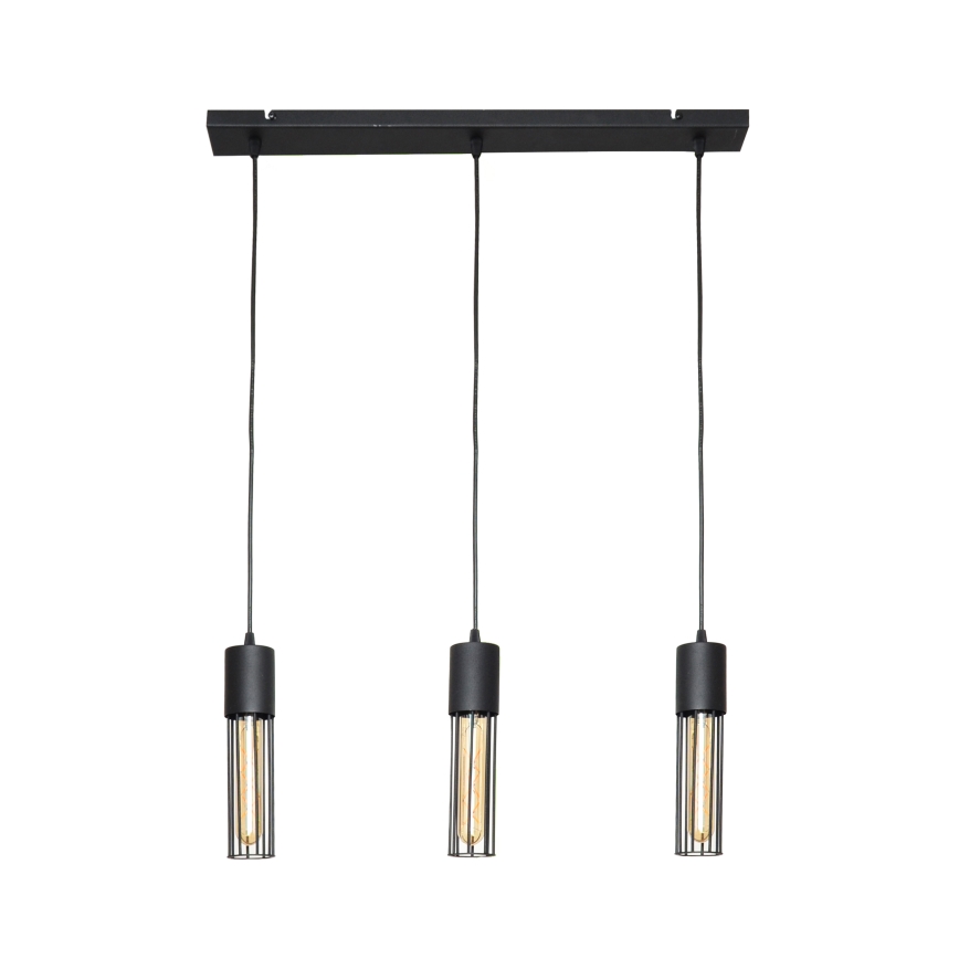 Lustr na lanku MELODY 3xE27/15W/230V černá