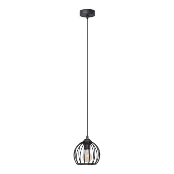 Lustr na lanku MERCURE 1xE27/15W/230V pr. 16 cm černá