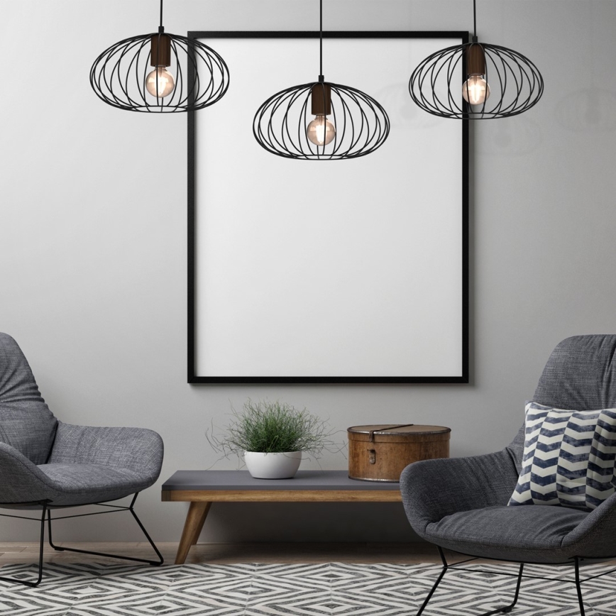 Lustr na lanku MERIDIANO 3xE27/60W/230V
