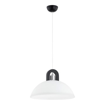 Lustr na lanku MIGOT 1xE27/15W/230V černá/lesklý chrom