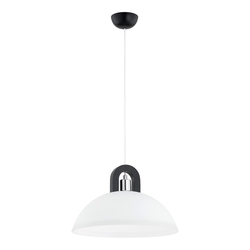 Lustr na lanku MIGOT 1xE27/15W/230V černá/lesklý chrom