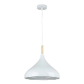 Lustr na lanku MIKO 1xE27/60W/230V pr. 32 cm bílá