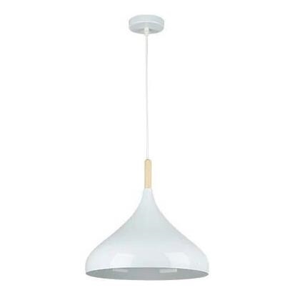 Lustr na lanku MIKO 1xE27/60W/230V pr. 32 cm bílá