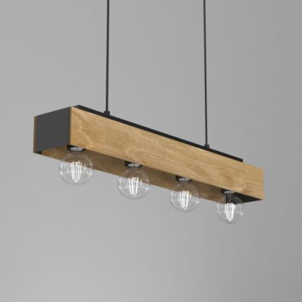 Lustr na lanku MILUZA 4xE27/15W/230V