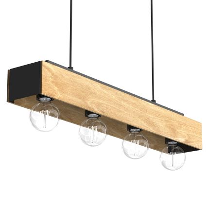 Lustr na lanku MILUZA 4xE27/15W/230V