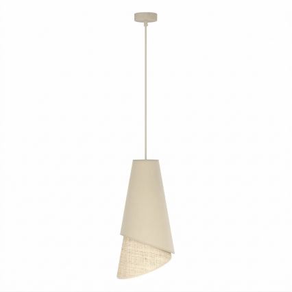 Lustr na lanku MODA 1xE27/15W/230V béžová/ratan