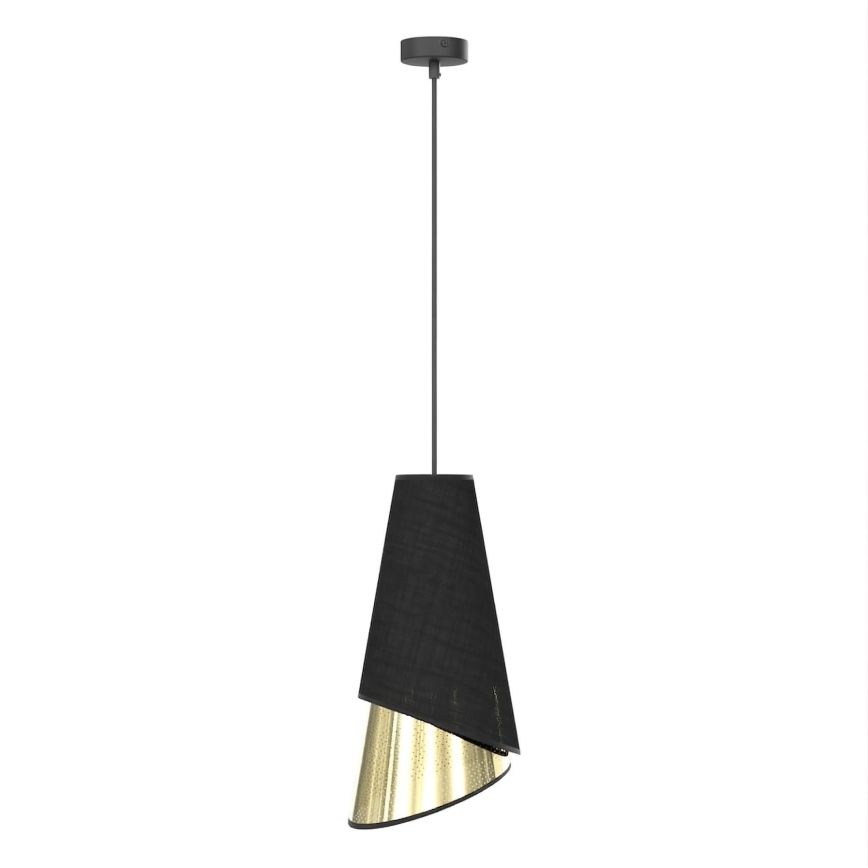 Lustr na lanku MODA 1xE27/15W/230V černá/zlatá