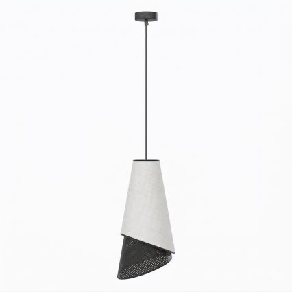Lustr na lanku MODA 1xE27/15W/230V šedá/černá