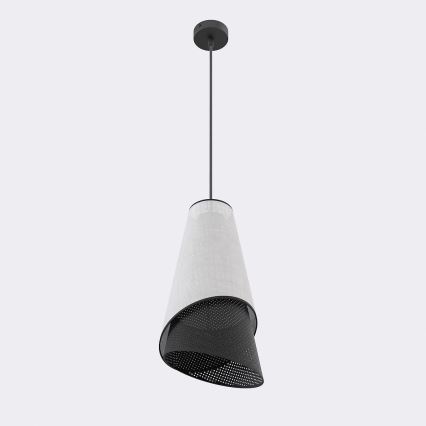 Lustr na lanku MODA 1xE27/15W/230V šedá/černá