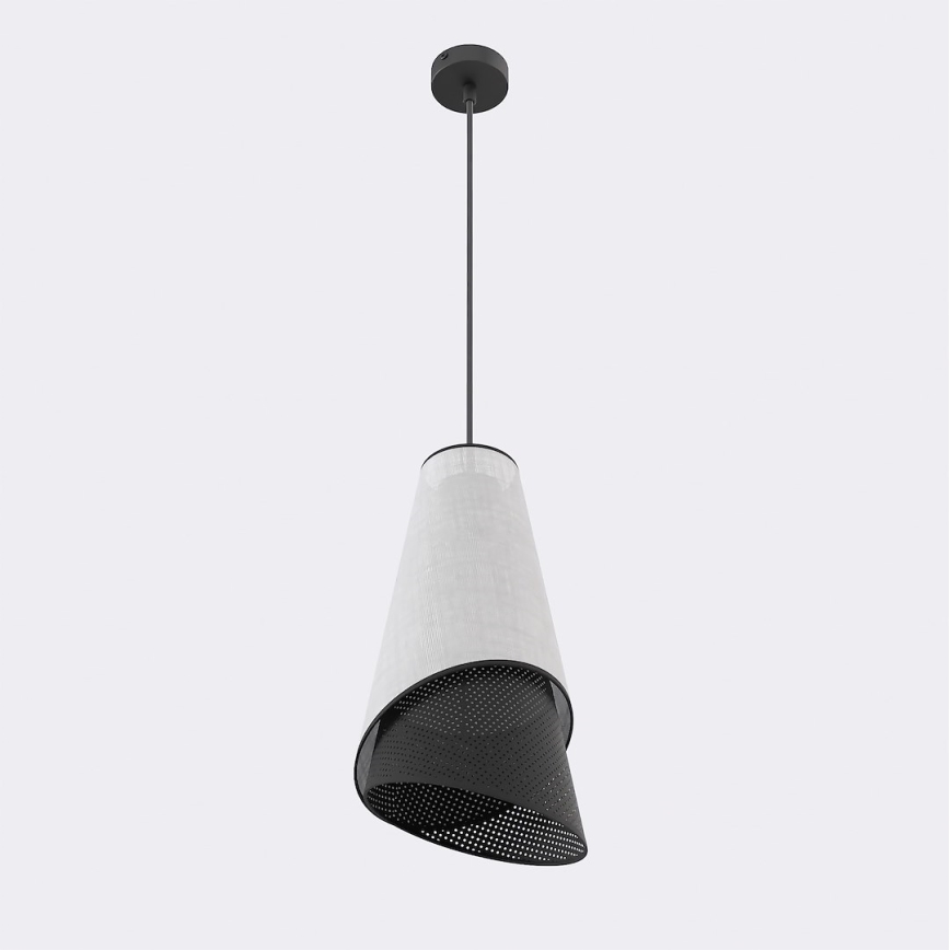 Lustr na lanku MODA 1xE27/15W/230V šedá/černá