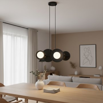 Lustr na lanku MODEL 4xG9/8W/230V černá