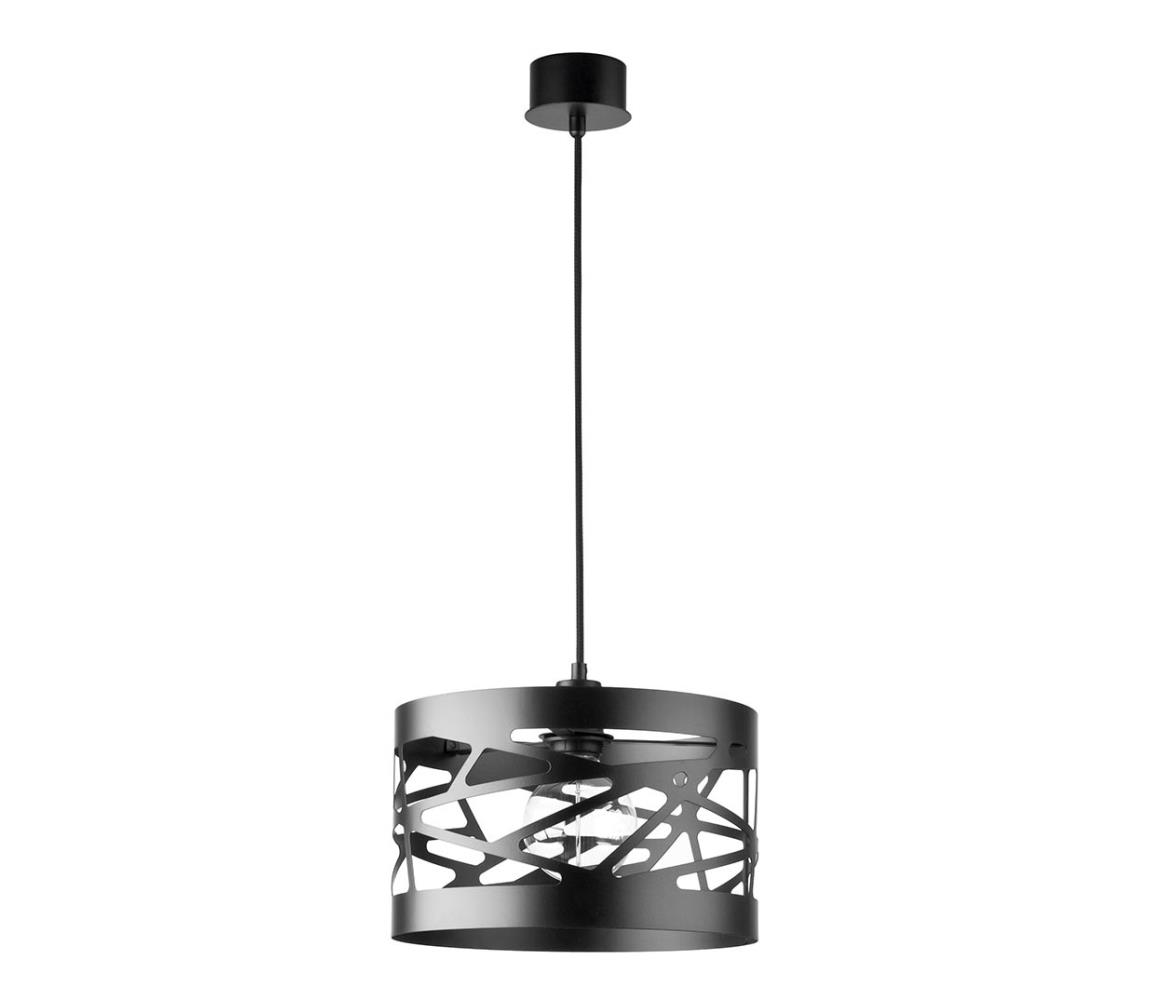Sigma Lustr na lanku MODUL FREZ 1xE27/60W/230V pr. 30 cm černá SI0079