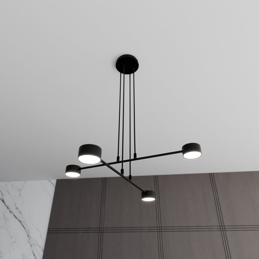 Lustr na lanku MODUS 4xGX53/10W/230V černá