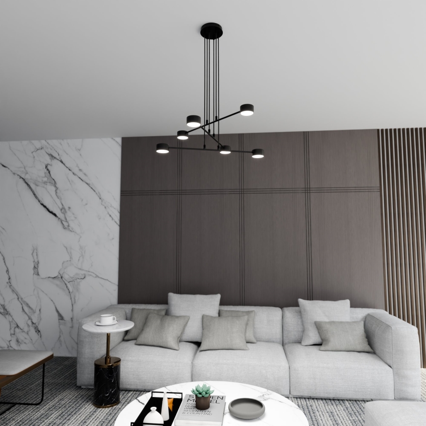 Lustr na lanku MODUS 6xGX53/10W/230V černá