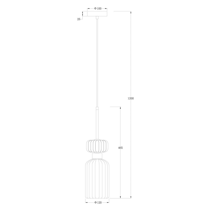 Lustr na lanku MOLLY 1xE14/40W/230V pr. 12 cm zlatá/zelená/růžová