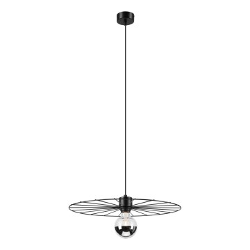 Lustr na lanku MONTANA 1xE27/15W/230V pr. 45 cm černá