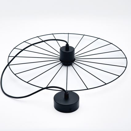 Lustr na lanku MONTANA 1xE27/15W/230V pr. 45 cm černá