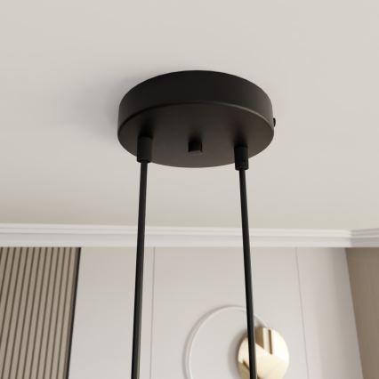 Lustr na lanku MOTIF 2xE14/10W/230V zlatá