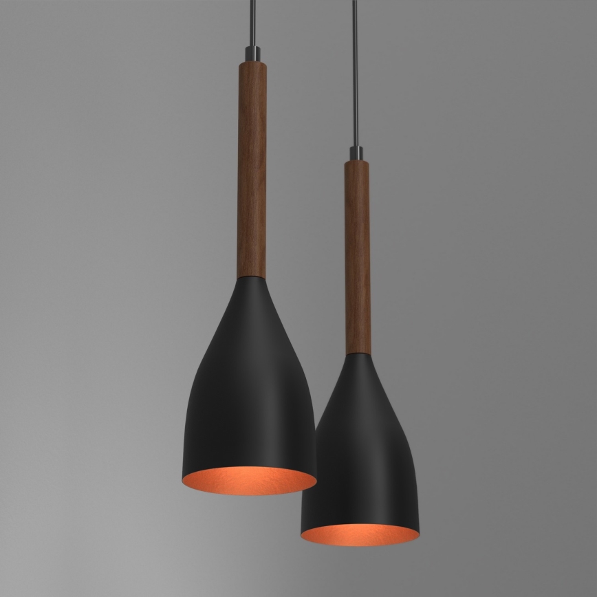 Lustr na lanku MUZA 2xE27/60W/230V buk
