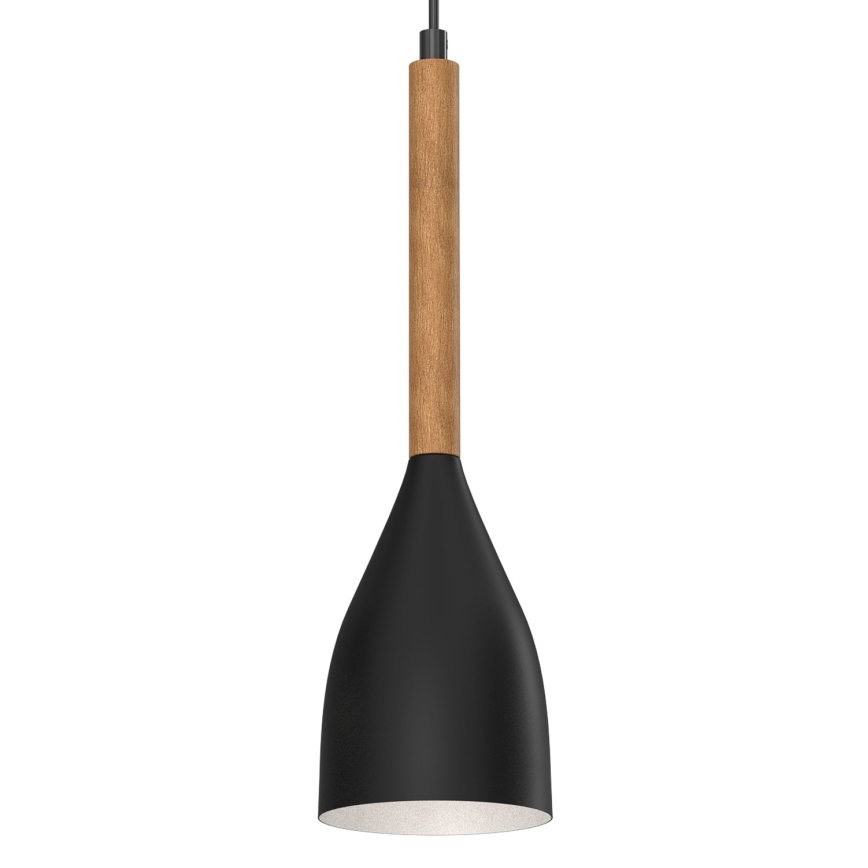 Lustr na lanku MUZA NEW 3xE27/60W/230V buk/černá