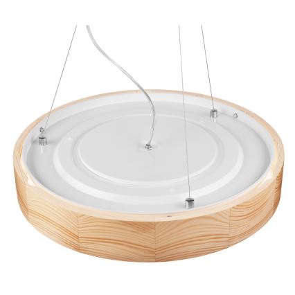 Lustr na lanku NATURAL 3xE27/60W/230V pr. 47 cm borovice