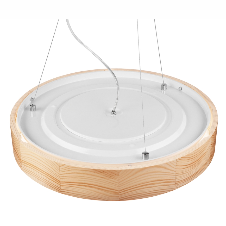 Lustr na lanku NATURAL 3xE27/60W/230V pr. 47 cm borovice
