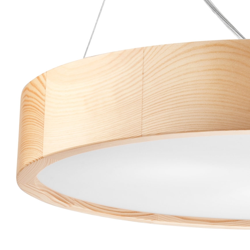 Lustr na lanku NATURAL 3xE27/60W/230V ø 47 cm borovice