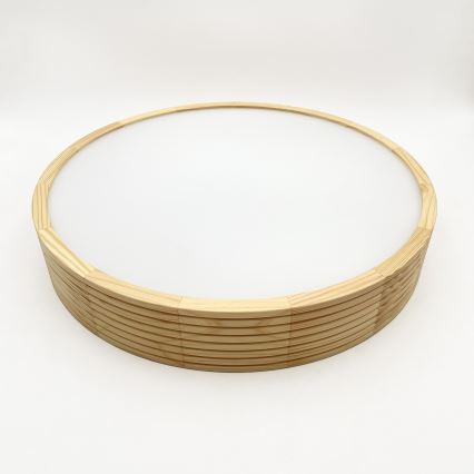 Lustr na lanku NATURAL MODERN 3xE27/15W/230V pr. 47,5 cm borovice
