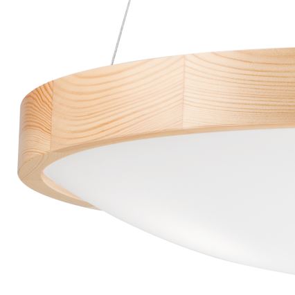 Lustr na lanku NATURAL SLIM 3xE27/60W/230V ø 47 cm borovice