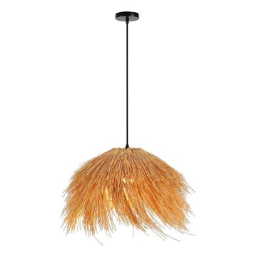 Lustr na lanku NATURALEZA 1xE27/40W/230V pr. 55 cm ratan