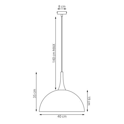 Lustr na lanku NAUTICA 1xGX53/12W/230V béžová