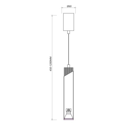 Lustr na lanku NEO 1xGU10/8W/230V bílá