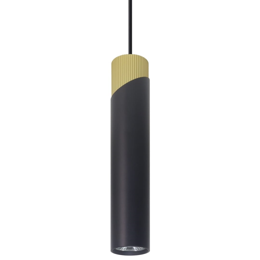 Lustr na lanku NEO 1xGU10/8W/230V černá/zlatá