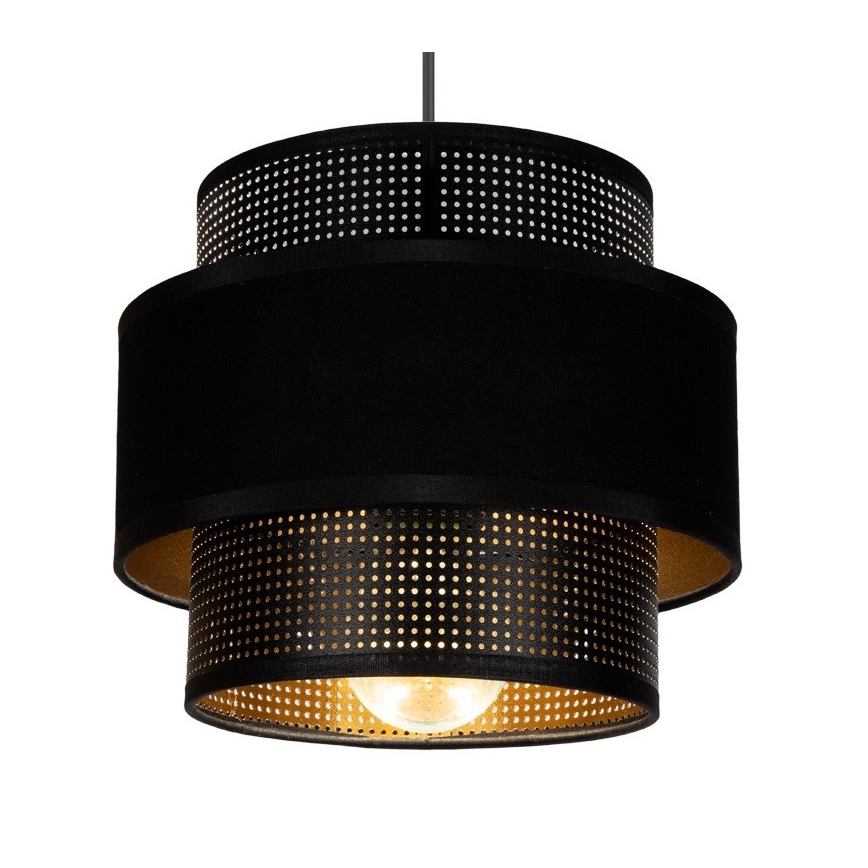Lustr na lanku NESS 2xE27/60W/230V černá