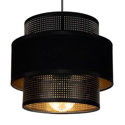 Lustr na lanku NESS 2xE27/60W/230V pavouk černá