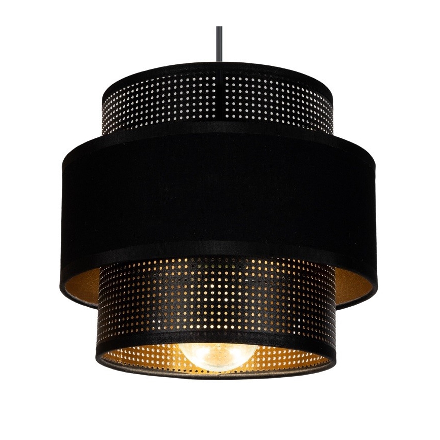 Lustr na lanku NESS 2xE27/60W/230V pavouk černá