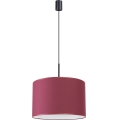 Lustr na lanku NEVIA 1xE27/15W/230V pr. 40 cm červená