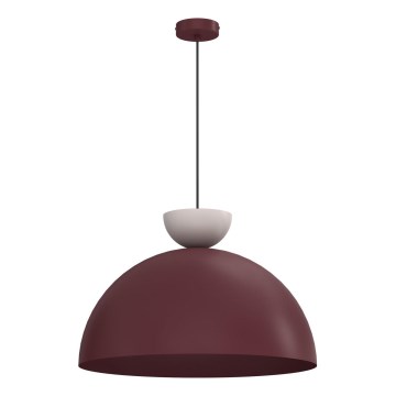 Lustr na lanku NEVIS 1xE27/15W/230V pr. 50 cm burgundy
