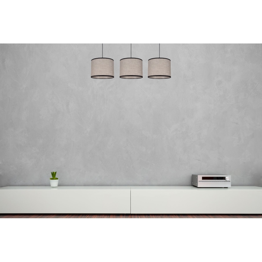 Lustr na lanku NEXO 3xE27/60W/230V