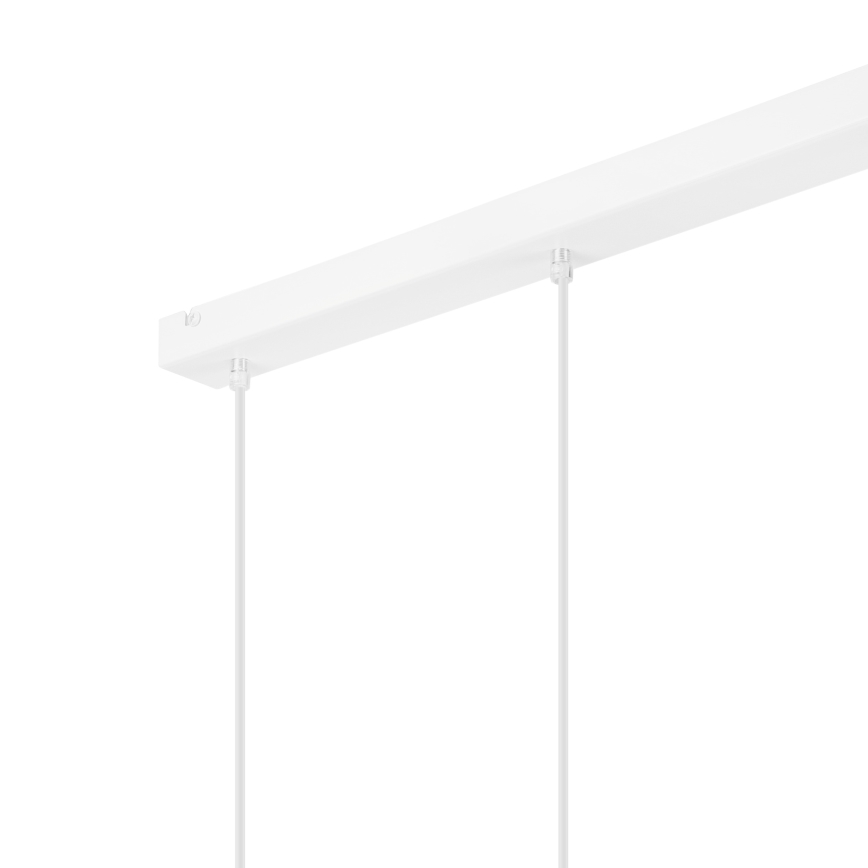 Lustr na lanku NICO 3xE27/60W/230V bílá/buk