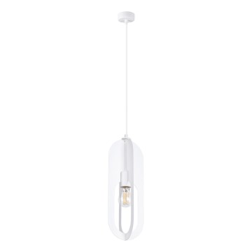 Lustr na lanku NICUS 1xE27/15W/230V bílá
