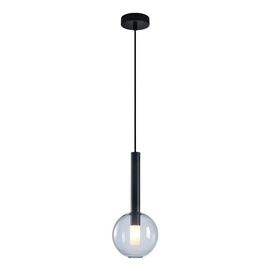 Lustr na lanku NIKO 1xG9/9W/230V pr. 15 cm černá