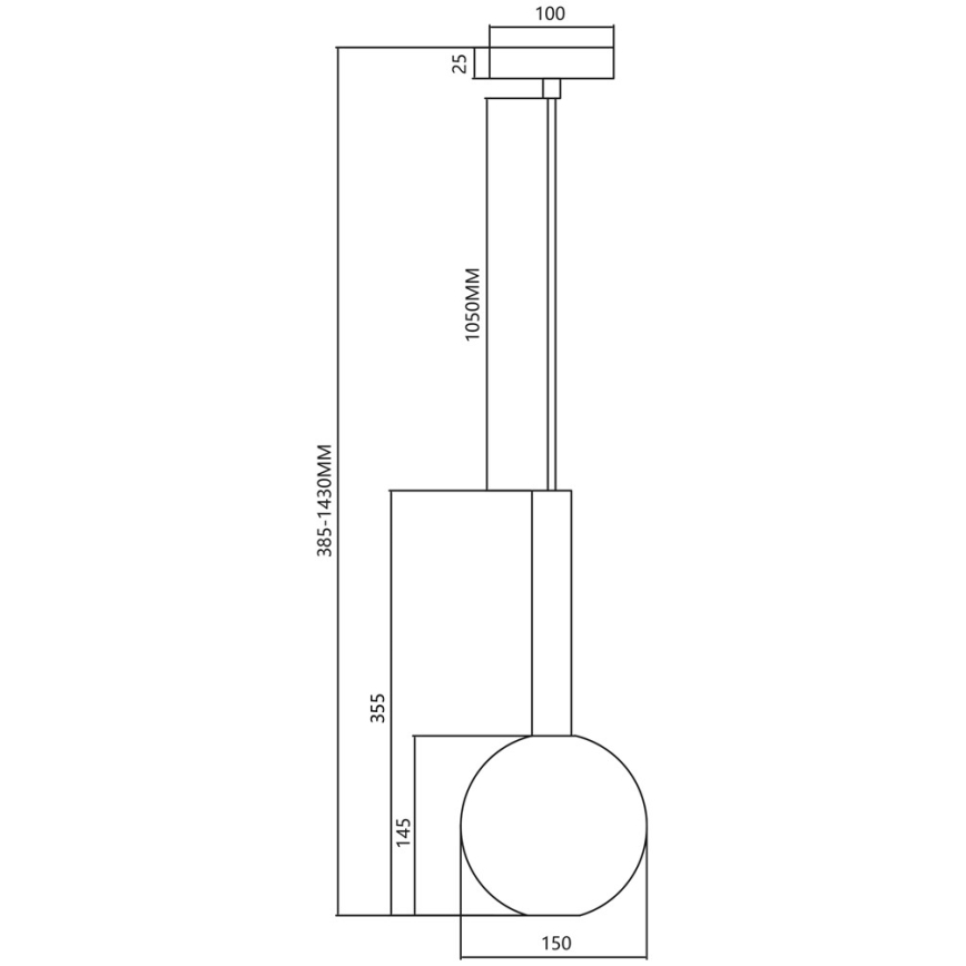 Lustr na lanku NIKO 1xG9/9W/230V pr. 15 cm zlatá