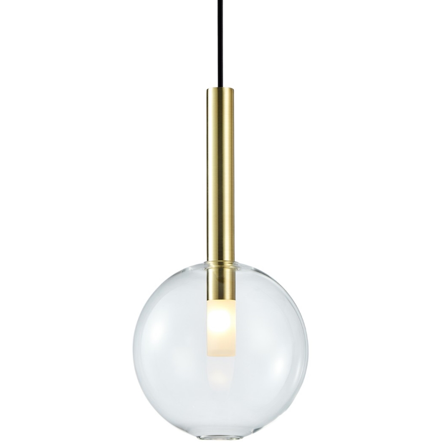 Lustr na lanku NIKO 1xG9/9W/230V pr. 20 cm zlatá
