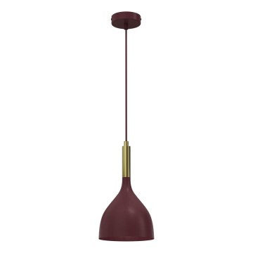 Lustr na lanku NOAK 1xE27/15W/230V burgundy